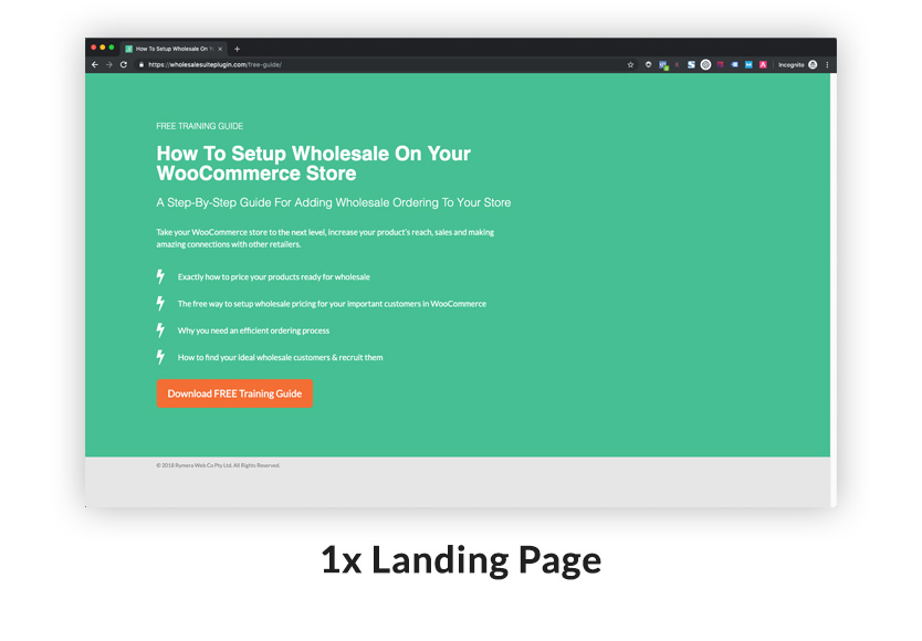 Guide landing page