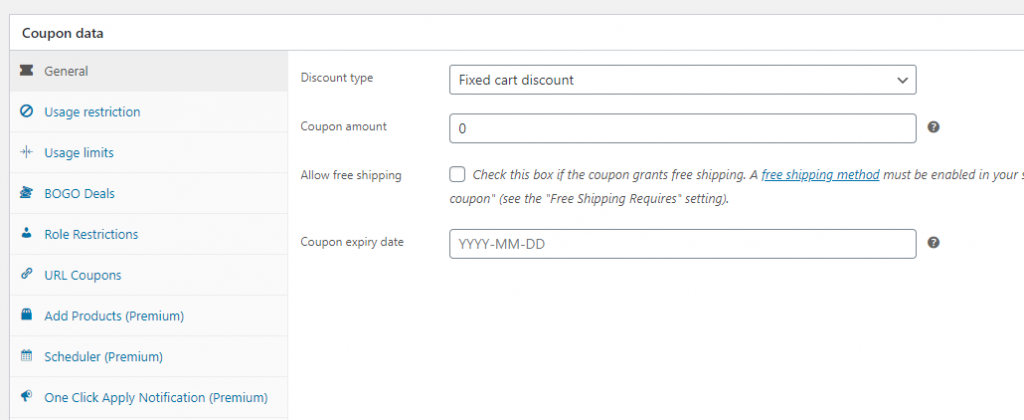 Advanced Coupon's configuration system.