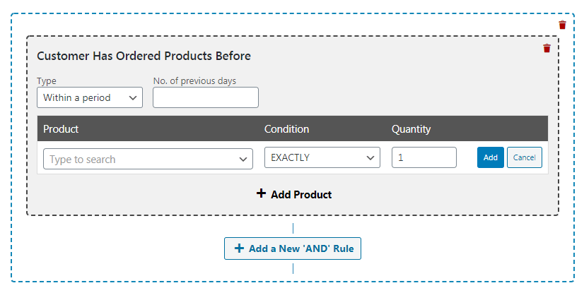 The "Has Ordered Before" option.