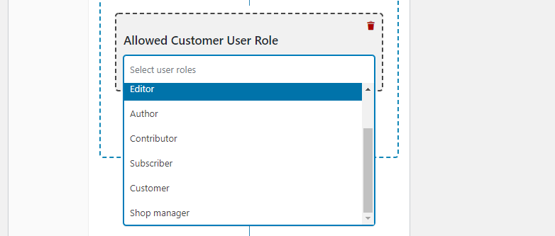 Creating a coupon for specific user roles.