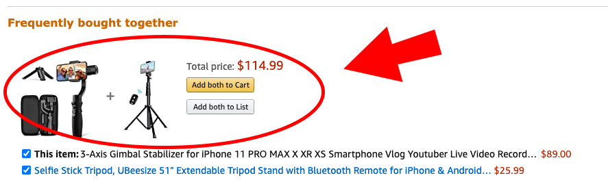 Amazon Related Product Bundling Example