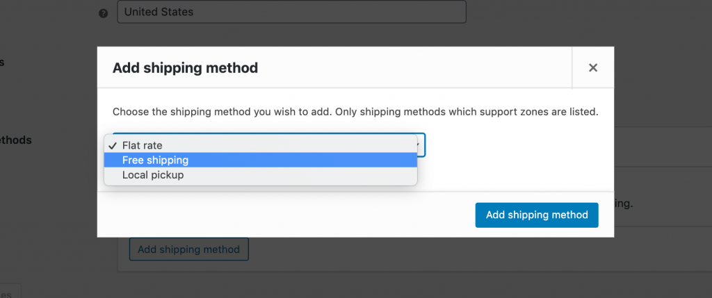 Adding free shipping in WooCommerce.