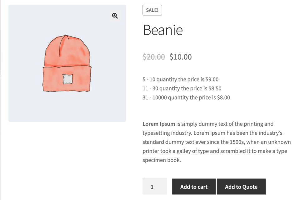 Deciding how many products to buy using the WooCommerce B2B plugin