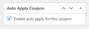 Enabling auto apply for an end of season sale coupon.