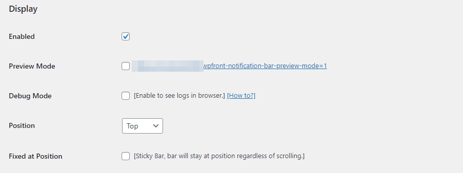 Configuring your WooCommerce notification bar