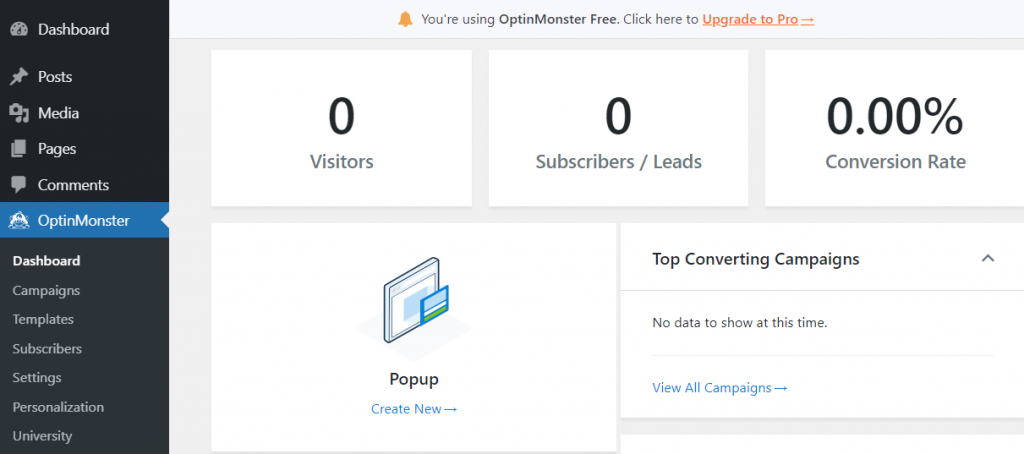 Creating a new woocommerce coupon popup using OptinMonster