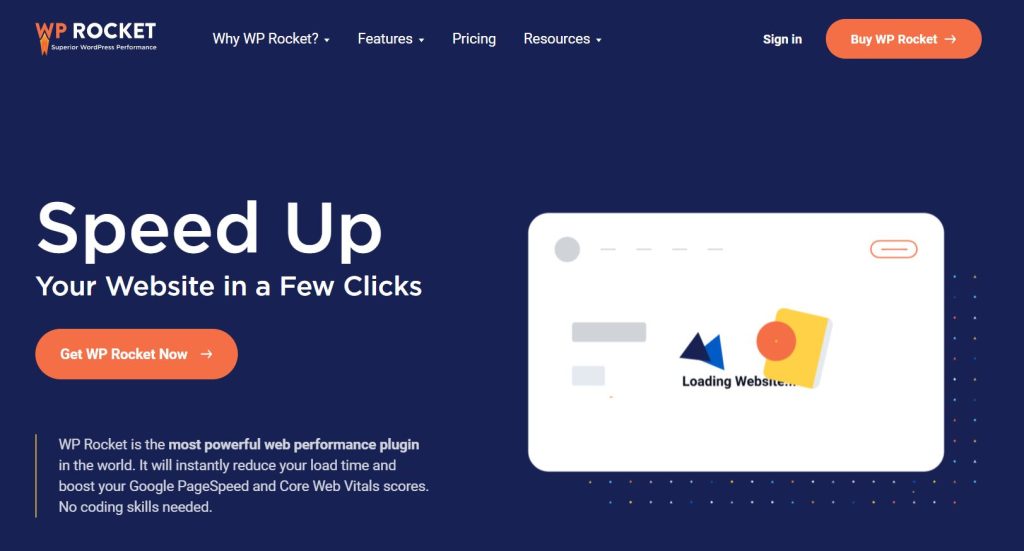 WP Rocket can help you speed up WooCommerce