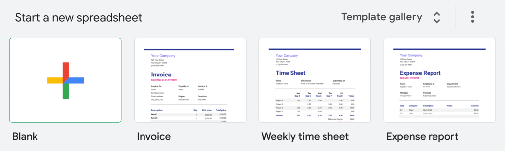 Create a new blank Google Sheets spreadsheet.