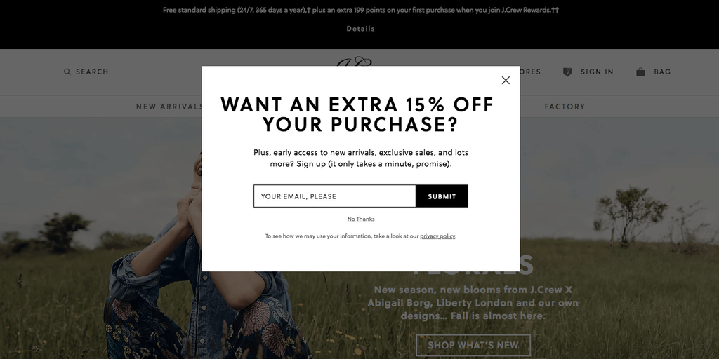 Coupon Deals Example 12: Exit-Intent Promotions 