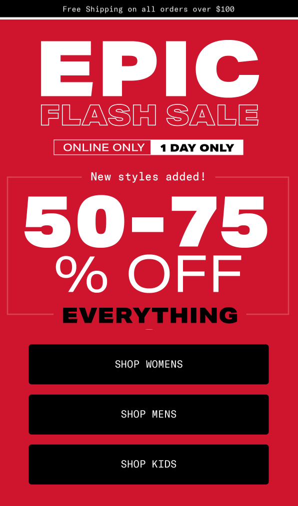 Flash Sale Examples (click to zoom)