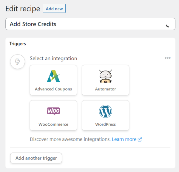 Add and Automate Store Credits