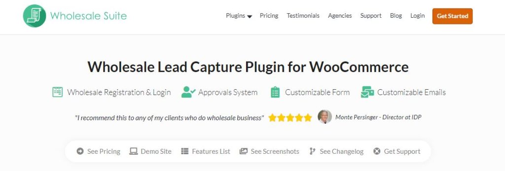 Wholesale Lead Capture Plugin for WooCommence
