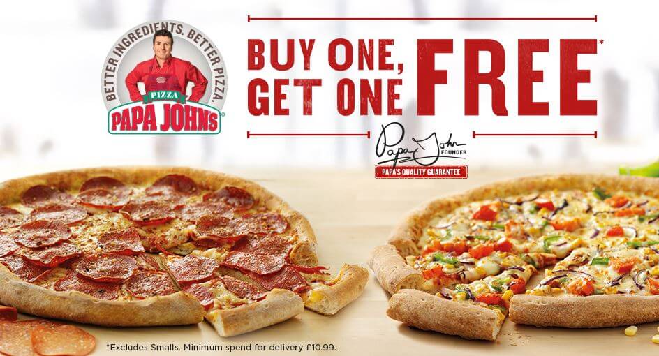 Papa John's Buy One, Get One Offer