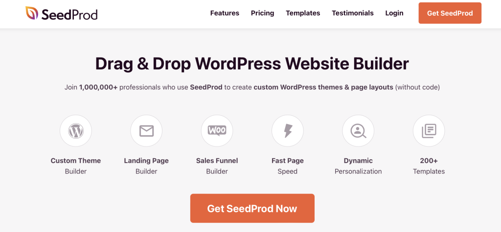 SeedProd is a great alternative to ClickFunnels