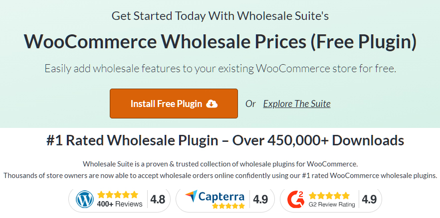 WooCommerce discount plugins -WooCommerce Wholesale Prices