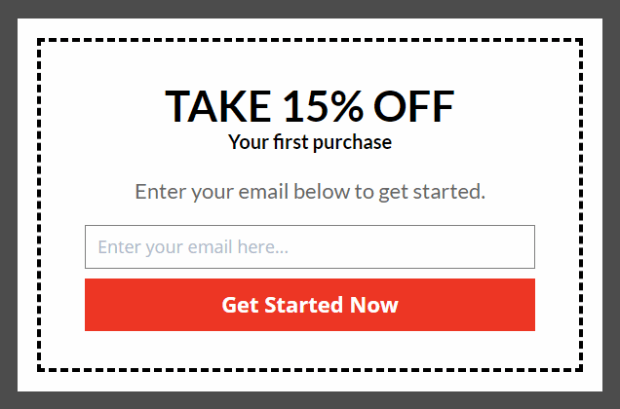 Take 15% Off Example