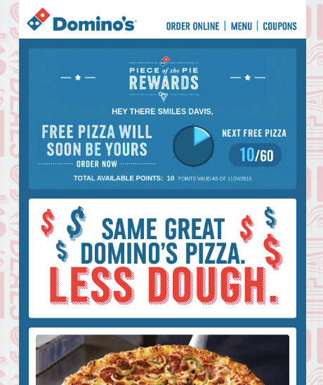 Example: Domino's Point Messaging 