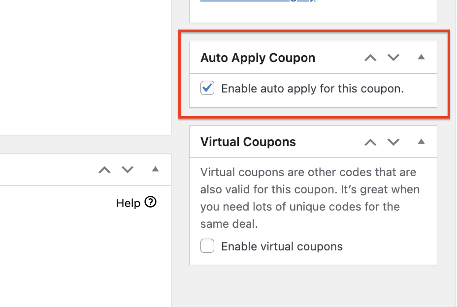 Finally, select 'Enable auto apply for this coupon'
