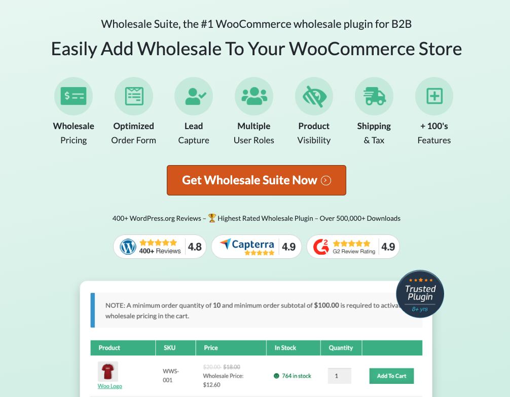 Wholesale Prices give WooCommerce store owners the ability to supply specific users with wholesale pricing for their product range.