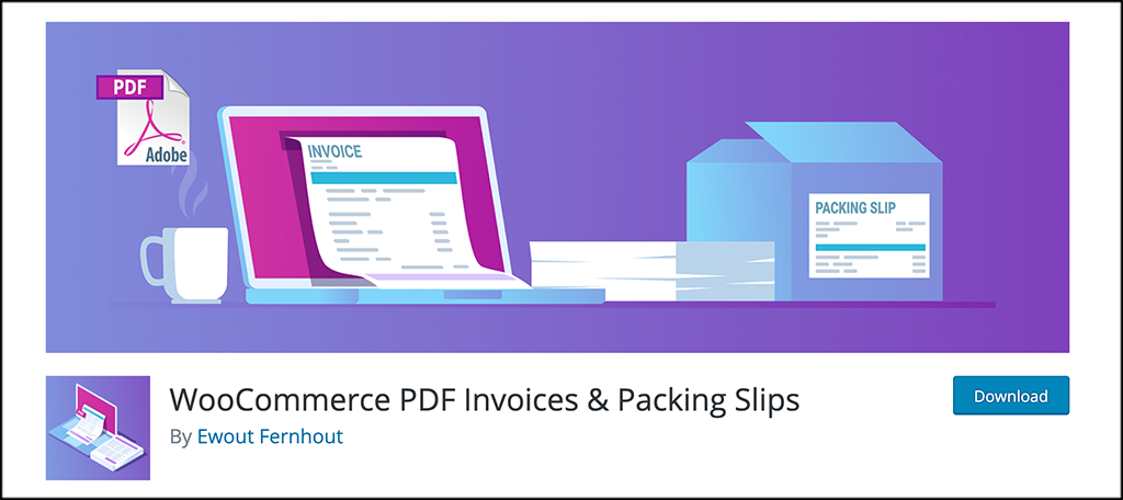 WooCommerce PDF invoice plugin