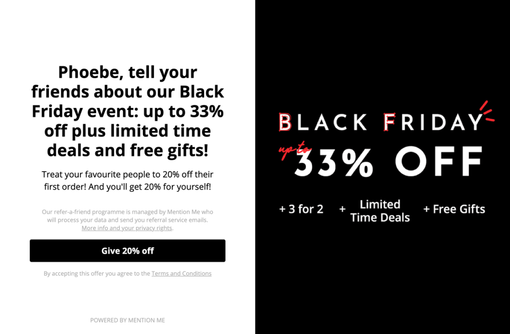 Black Friday Sale Example