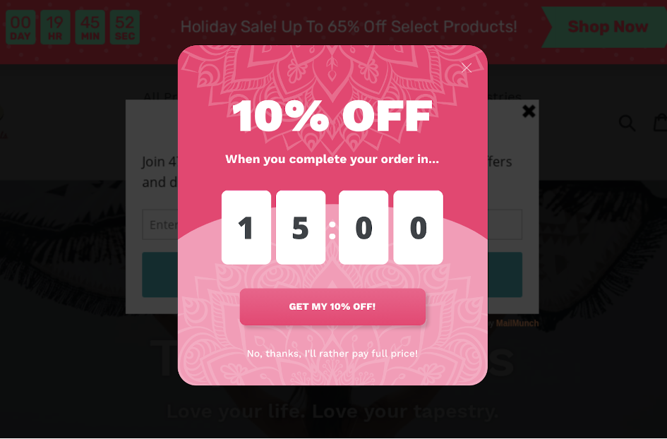 Coupon system in WooCommerce example 