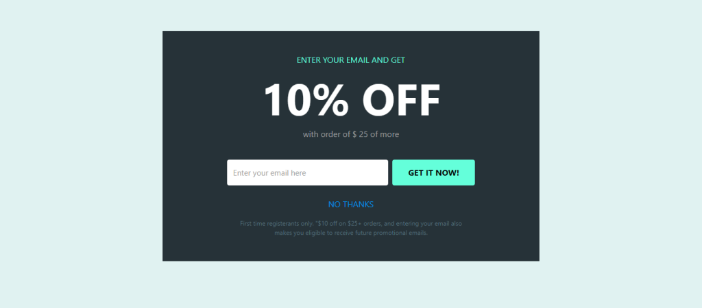 10% off coupon email 