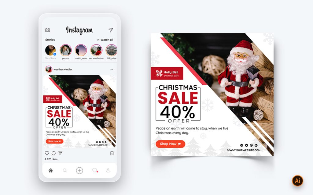 Christmas social media campaign example