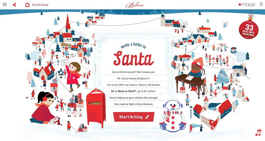 Year-end holiday marketing campaign example 