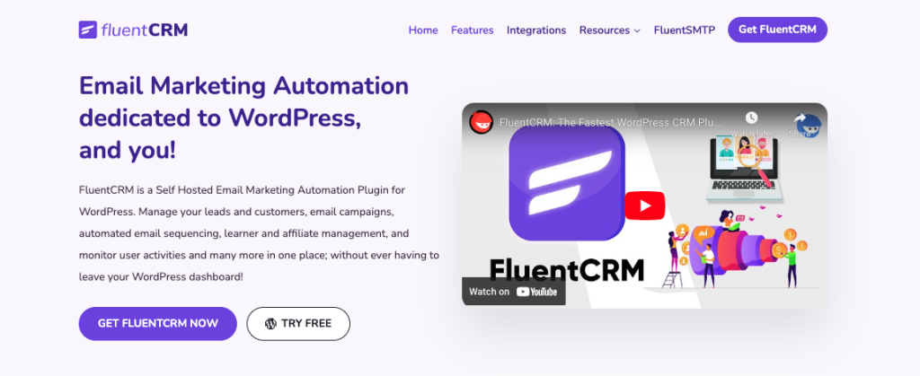 Automated marketing software for WordPress