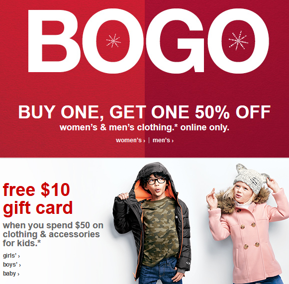 Target's BOGOHO promotion 