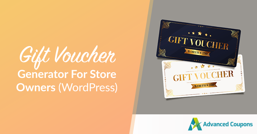 Gift Voucher Generator For Store Owners (WordPress)