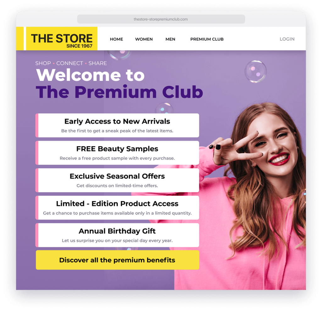 The Store's loyalty program 